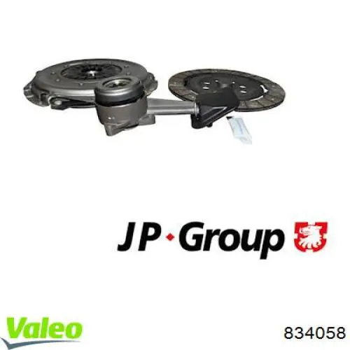 834058 VALEO Zestaw sprzęgła (3 części)