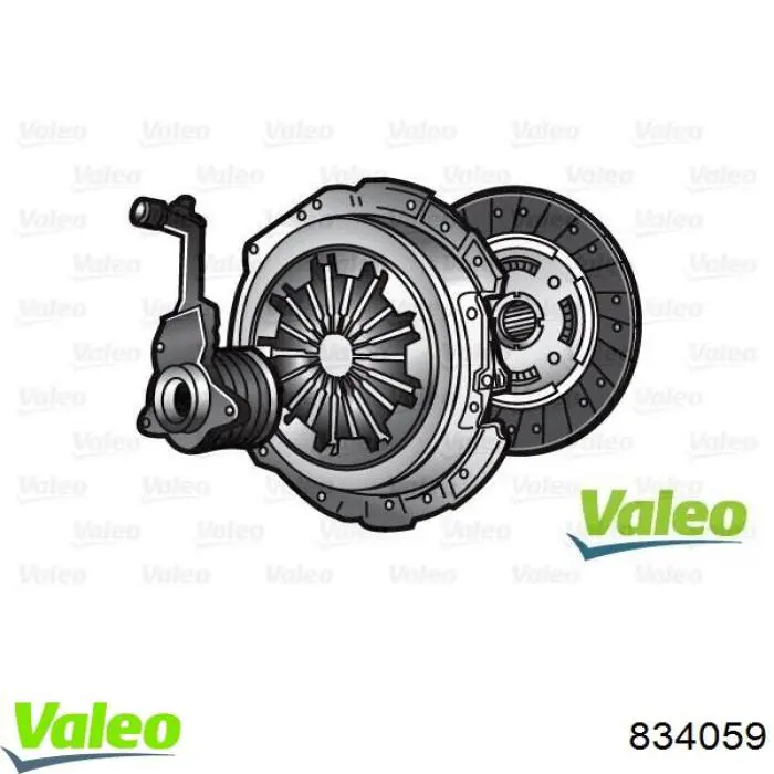 Zestaw sprzęgła (3 części) VALEO 834059 cena, od 115,78 USD
