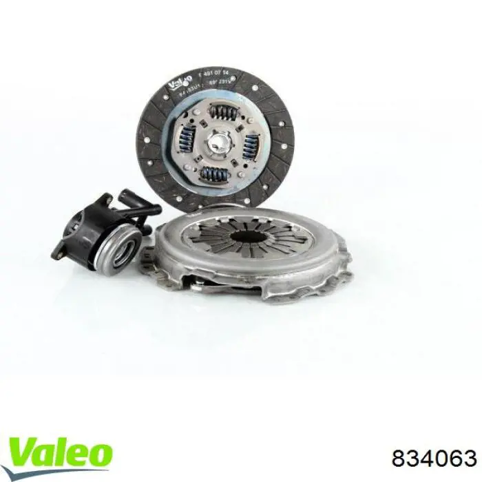 Do koszyka 834063 VALEO Zestaw sprzęgła (3 części)