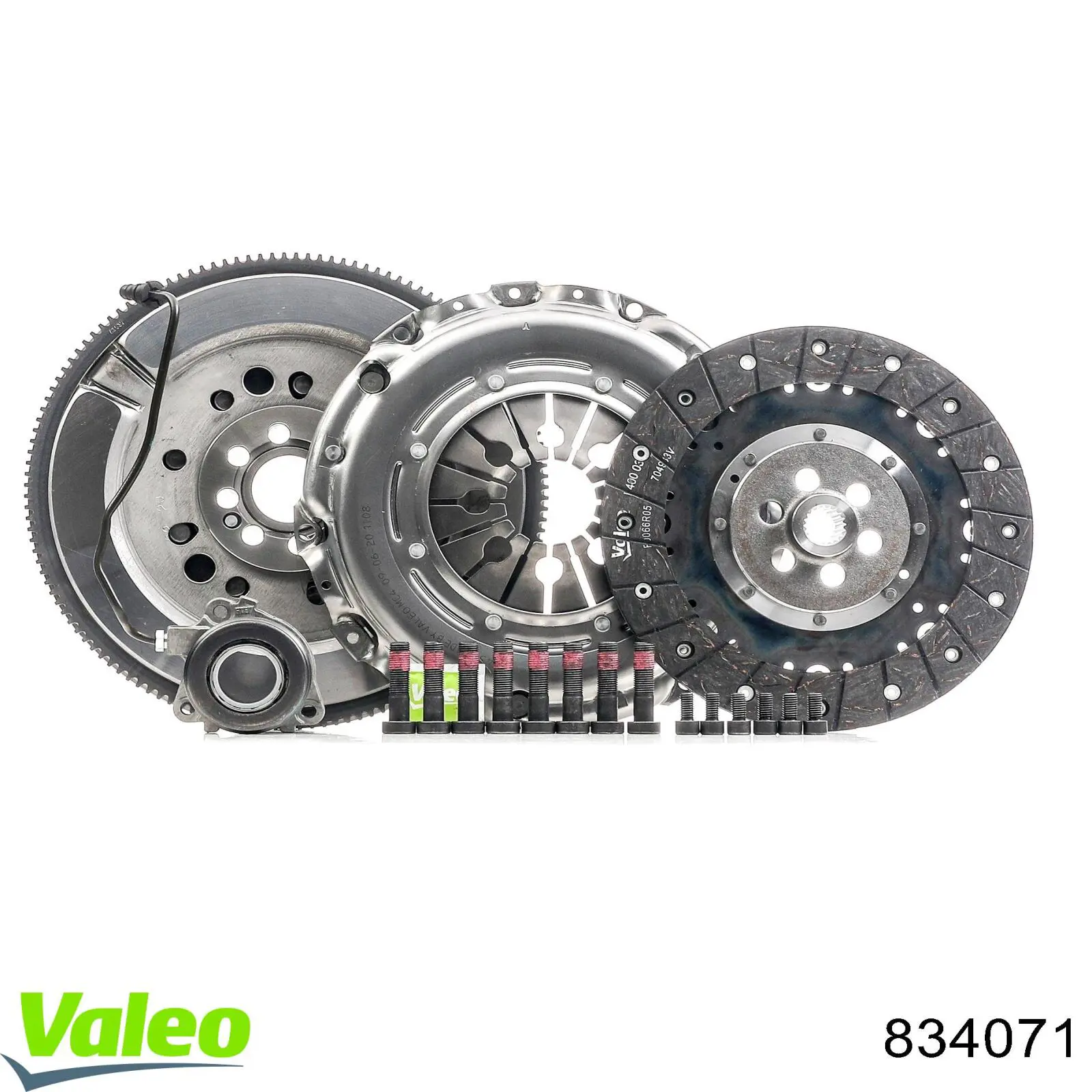 Do koszyka 834071 VALEO Zestaw sprzęgła (3 części)