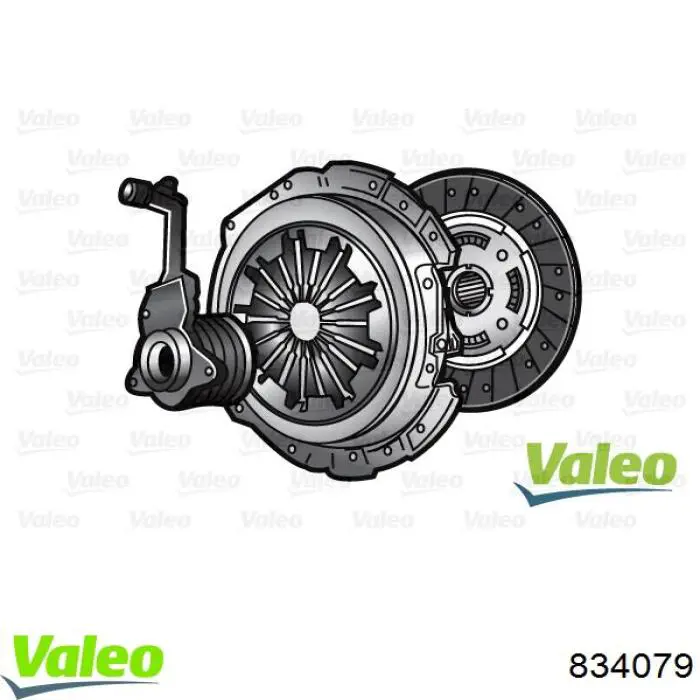 834079 VALEO Zestaw sprzęgła (3 części)