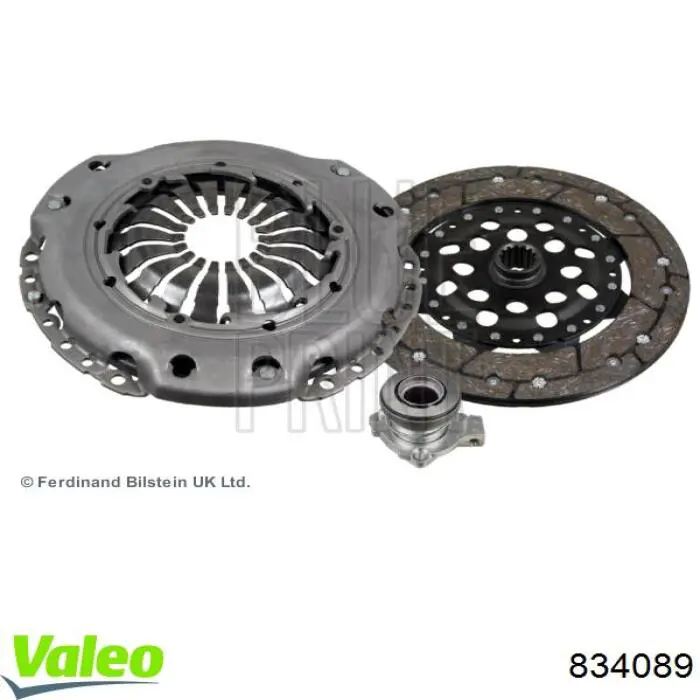 Zestaw sprzęgła (3 części) VALEO 834089 cena, od 226,94 USD