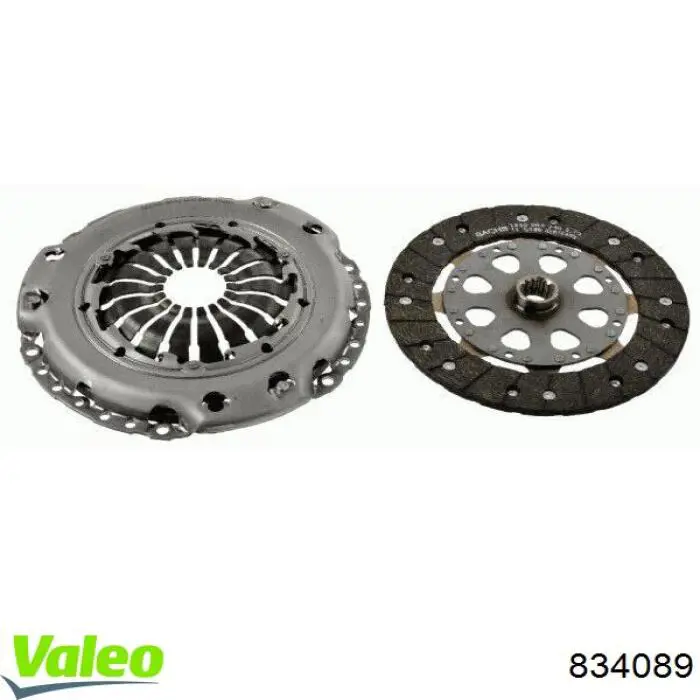 Do koszyka 834089 VALEO Zestaw sprzęgła (3 części)