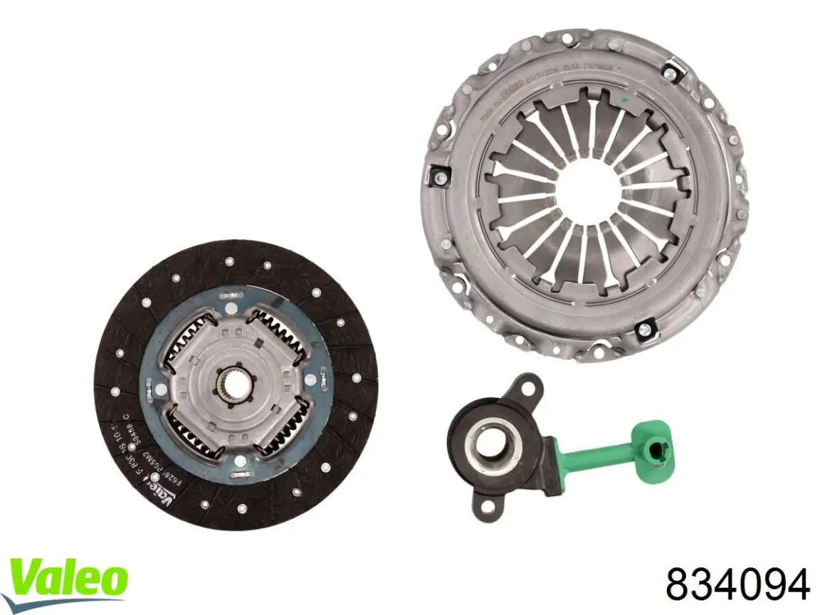 Zestaw sprzęgła (3 części) VALEO 834094 cena, od 118,10 USD