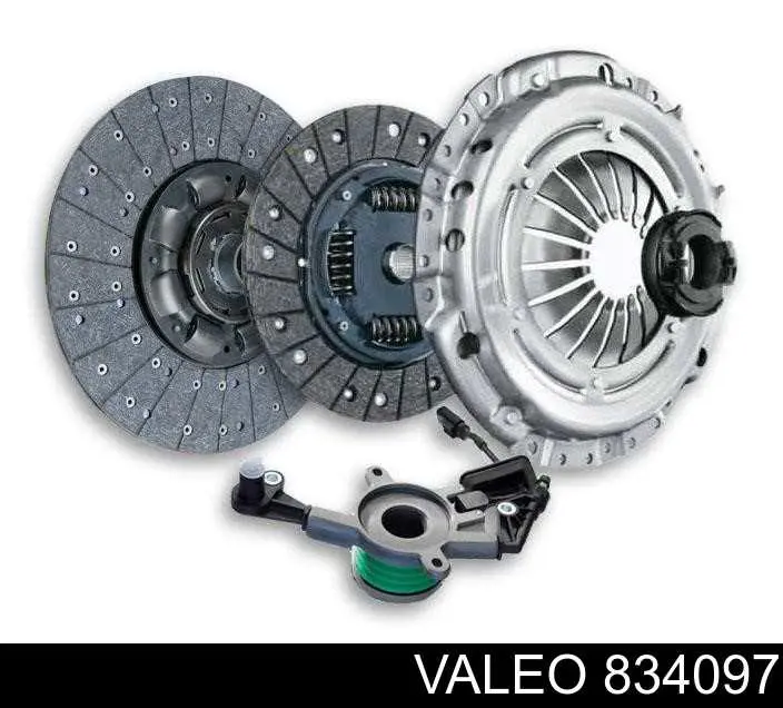 834097 VALEO Zestaw sprzęgła (3 części)