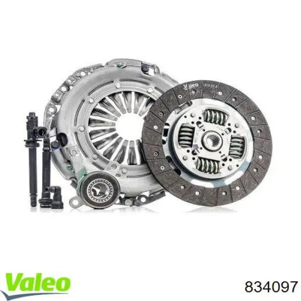 Do koszyka 834097 VALEO Zestaw sprzęgła (3 części)
