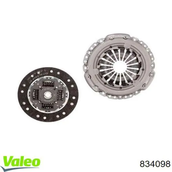 Zestaw sprzęgła (3 części) VALEO 834098 cena, od 95,34 USD