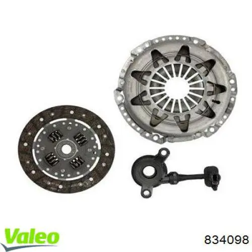 Do koszyka 834098 VALEO Zestaw sprzęgła (3 części)