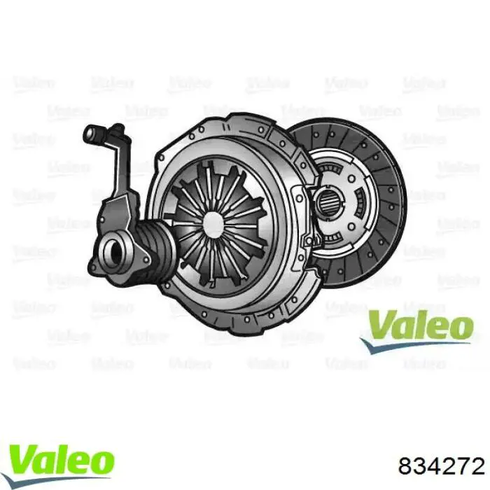 Zestaw sprzęgła (3 części) VALEO 834272 cena, od 404,31 USD