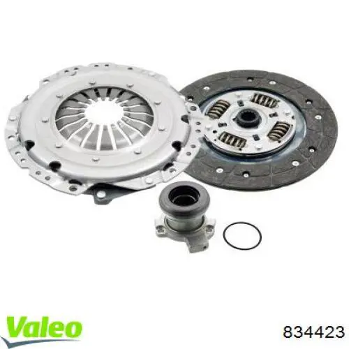 Do koszyka 834423 VALEO Zestaw sprzęgła (3 części)