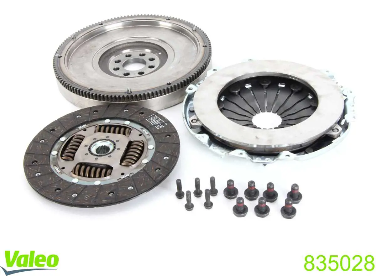 Do koszyka 835028 VALEO Zestaw sprzęgła (3 części)