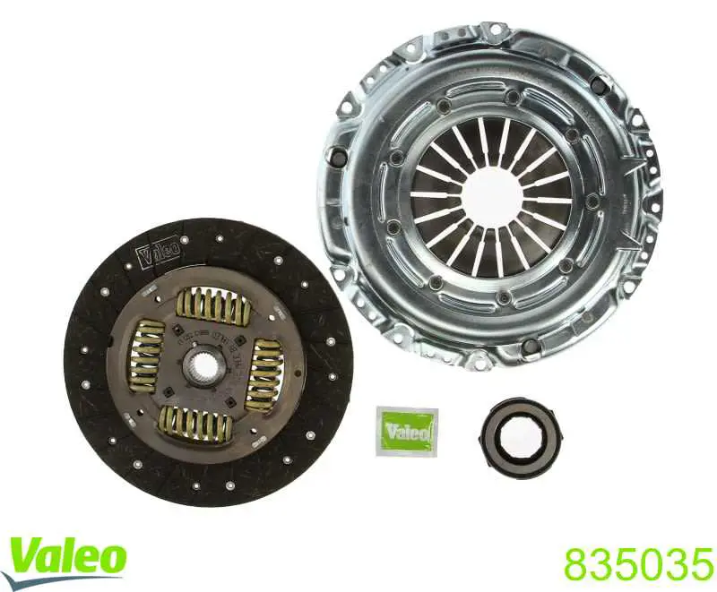 Do koszyka 835035 VALEO Zestaw sprzęgła (3 części)