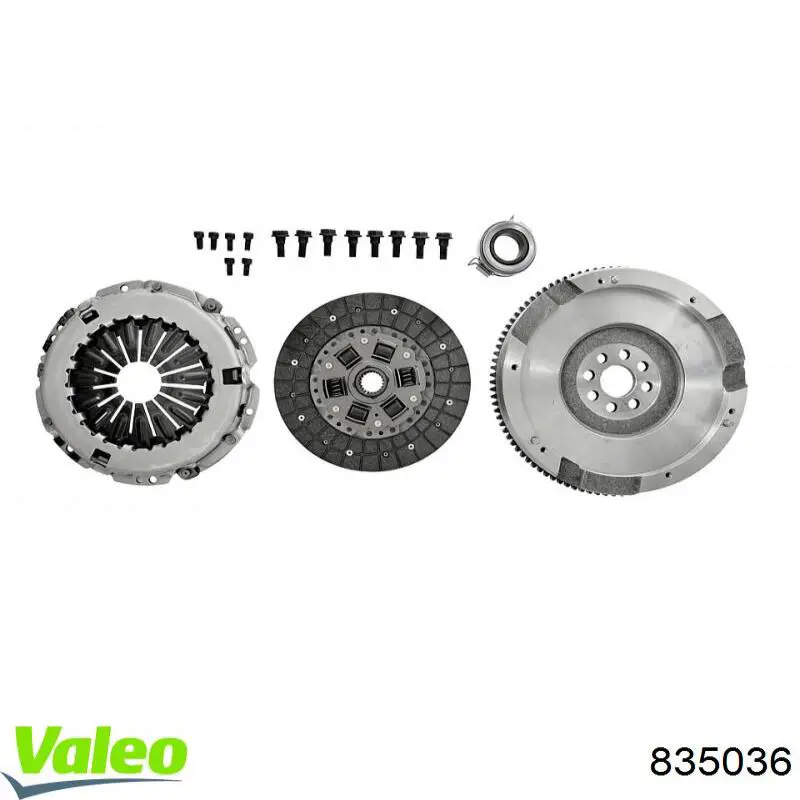 Zestaw sprzęgła (3 części) VALEO 835036 cena, od 211,51 USD