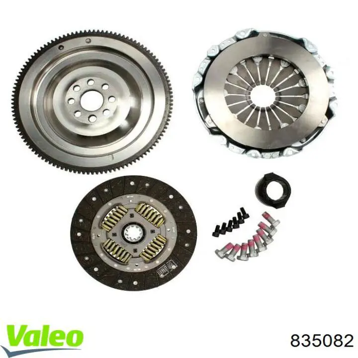 Do koszyka 835082 VALEO Zestaw sprzęgła (3 części)
