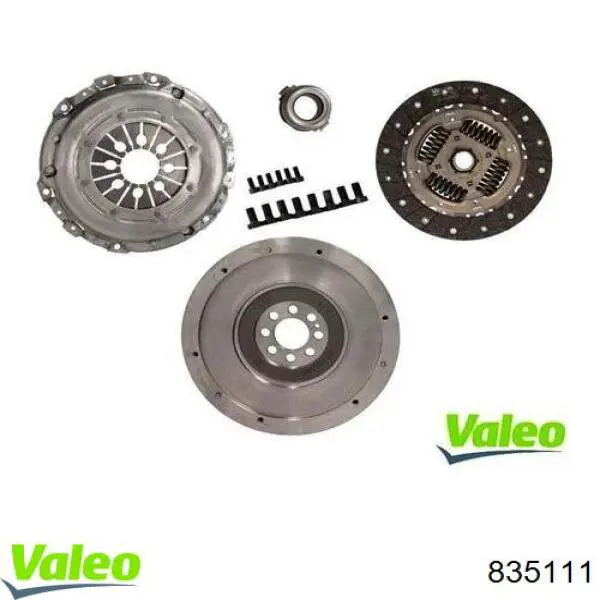 Do koszyka 835111 VALEO Zestaw sprzęgła (3 części)