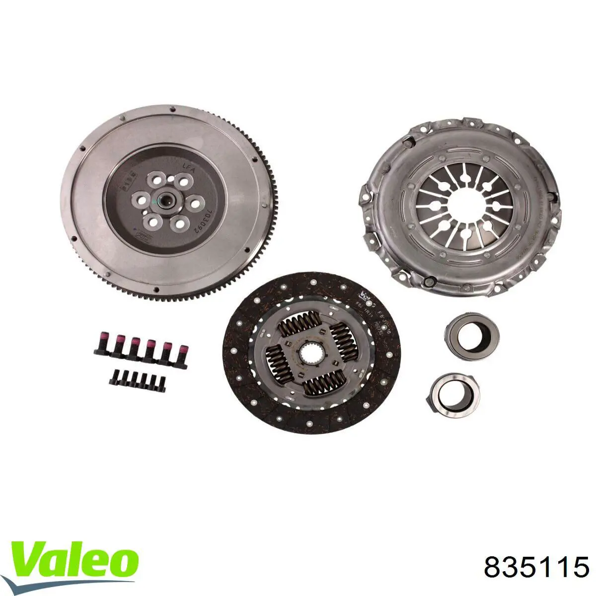 835115 VALEO Zestaw sprzęgła (3 części)