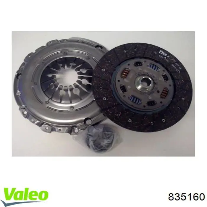 Zestaw sprzęgła (3 części) VALEO 835160 cena, od 465,65 USD