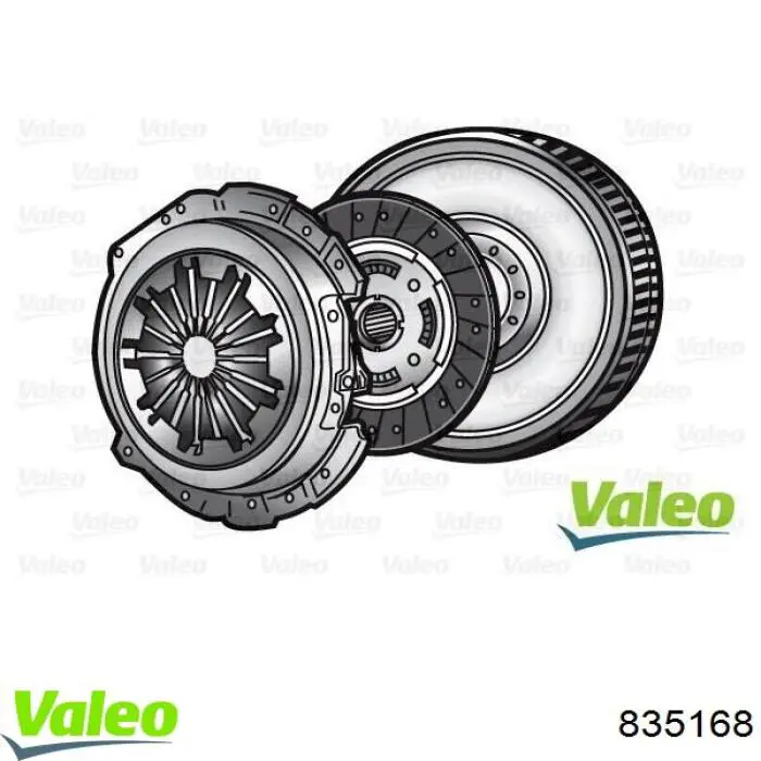 835168 VALEO Zestaw sprzęgła (3 części)