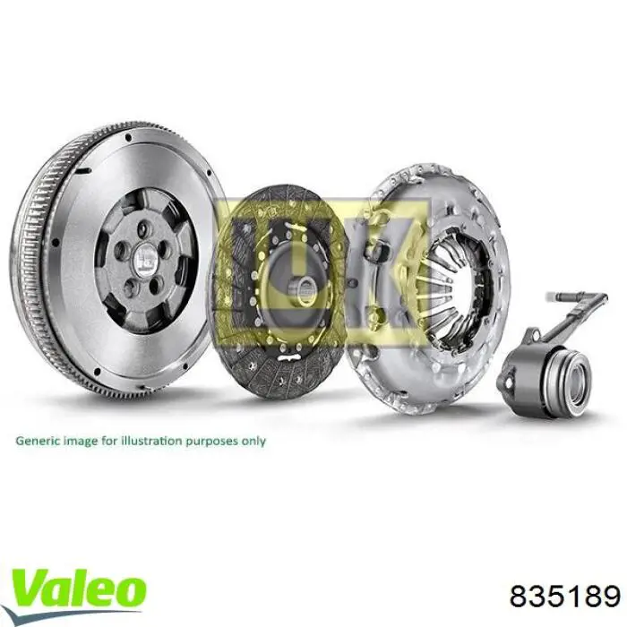 835189 VALEO Zestaw sprzęgła (3 części)