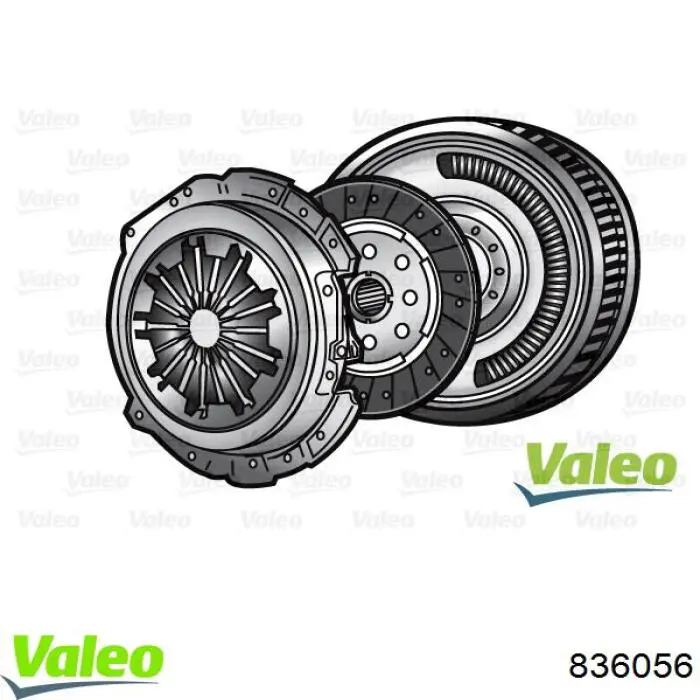836056 VALEO Zestaw sprzęgła (3 części)