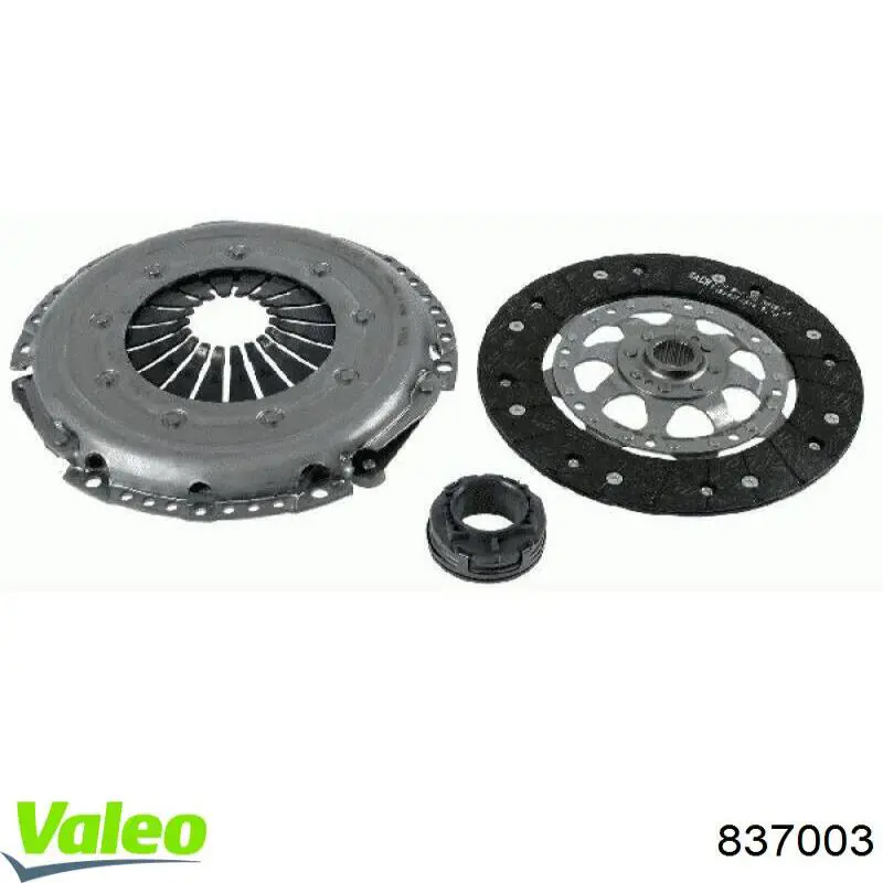 837003 VALEO Zestaw sprzęgła (3 części)