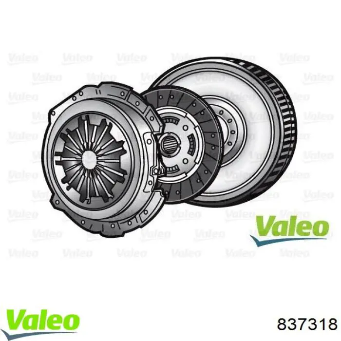 837318 VALEO Zestaw sprzęgła (3 części)