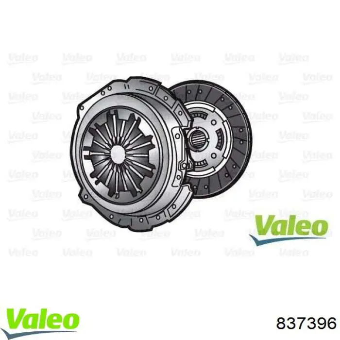837396 VALEO Zestaw sprzęgła (3 części)