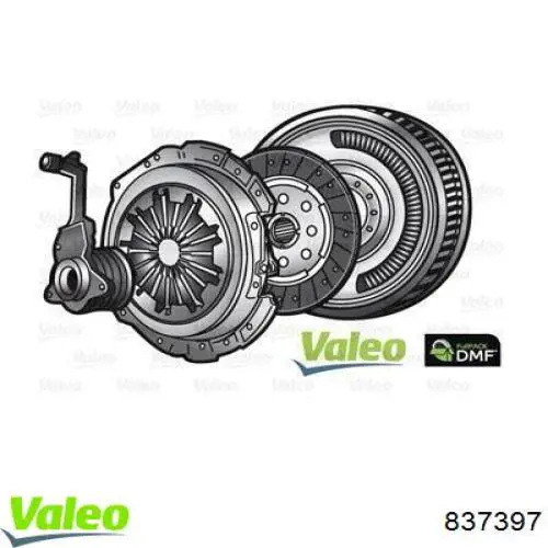 Zestaw sprzęgła (3 części) VALEO 837397 cena, od 553,55 USD