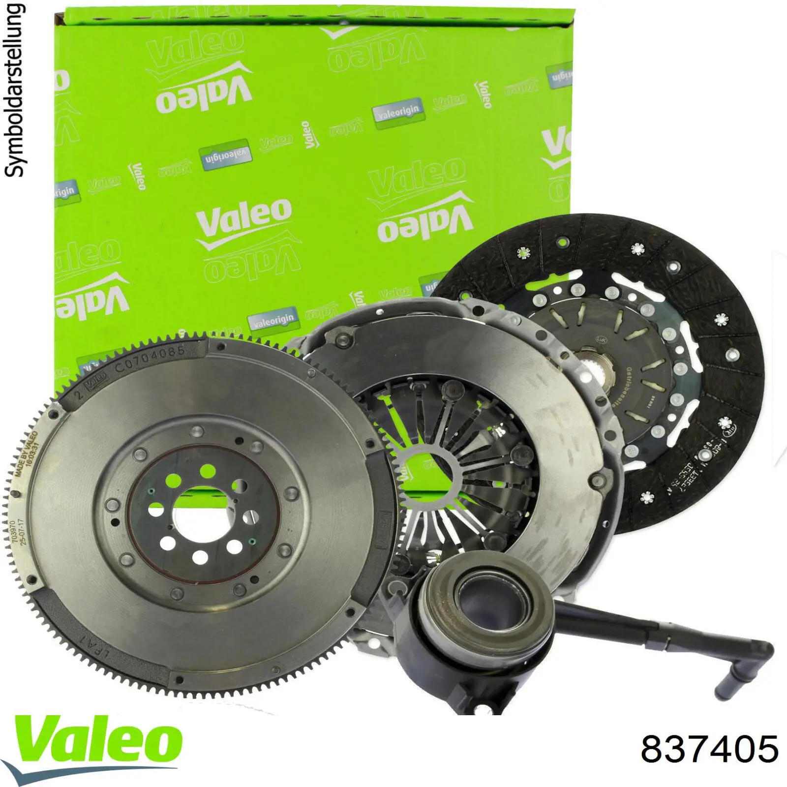 Zestaw sprzęgła (3 części) VALEO 837405 cena, od 175,48 USD