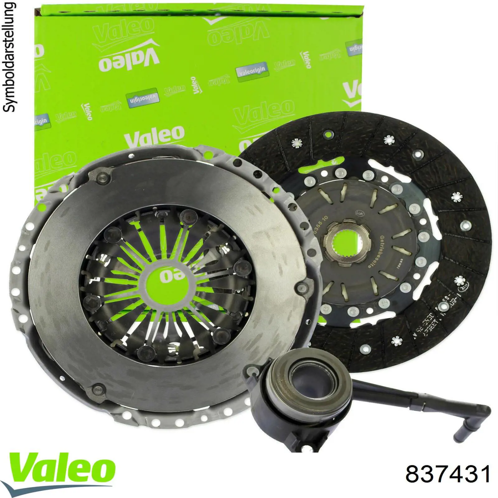 Zestaw sprzęgła (3 części) VALEO 837431 cena, od 888,43 USD