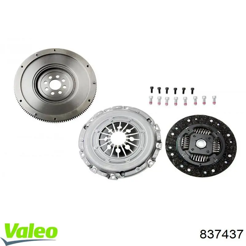 Zestaw sprzęgła (3 części) VALEO 837437 cena, od 371,56 USD
