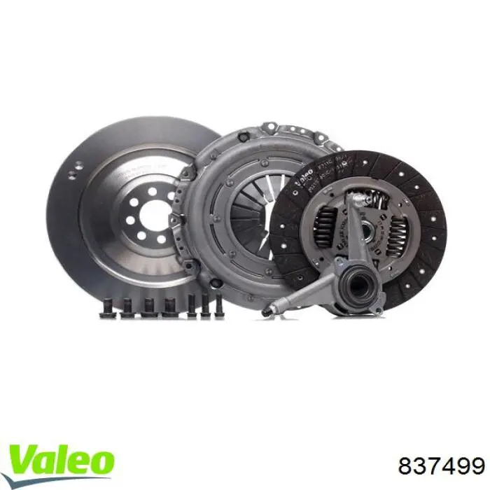 Zestaw sprzęgła (3 części) VALEO 837499 cena, od 377,53 USD