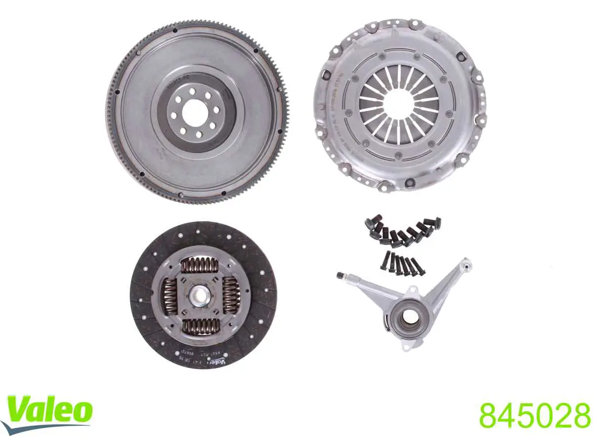 Zestaw sprzęgła (3 części) VALEO 845028 cena, od 295,04 USD