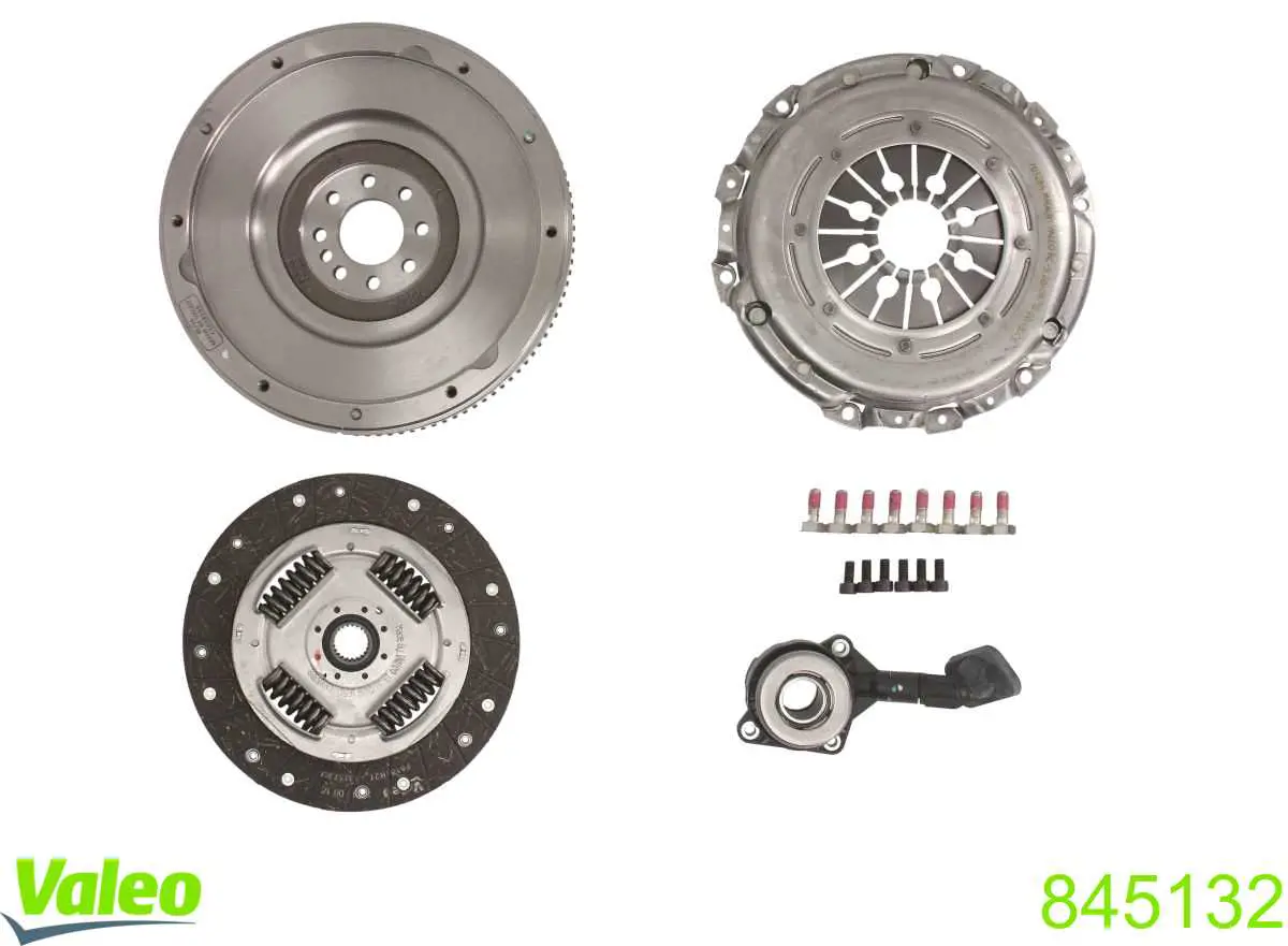 Zestaw sprzęgła (3 części) VALEO 845132 cena, od 355,89 USD