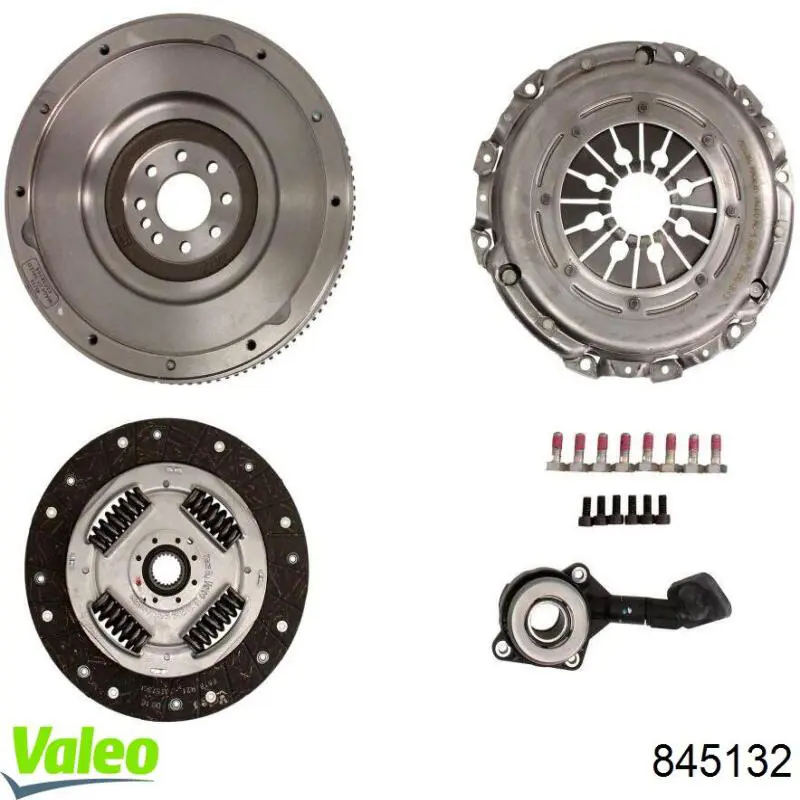 Do koszyka 845132 VALEO Zestaw sprzęgła (3 części)