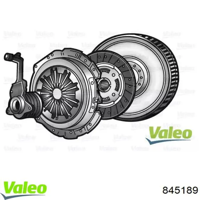 845189 VALEO Zestaw sprzęgła (3 części)