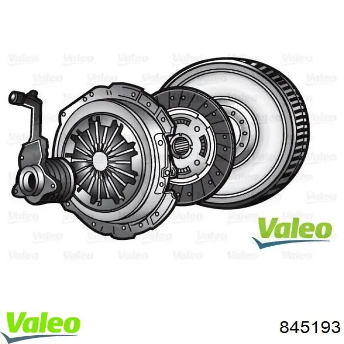 Zestaw sprzęgła (3 części) VALEO 845193 cena, od 556,28 USD