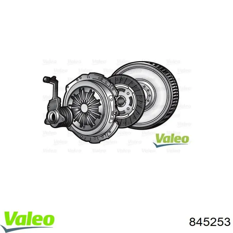 845253 VALEO Zestaw sprzęgła (3 części)