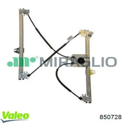 Mechanizm podnoszenia szyby drzwi przednich lewych 2328PSG5 Polcar