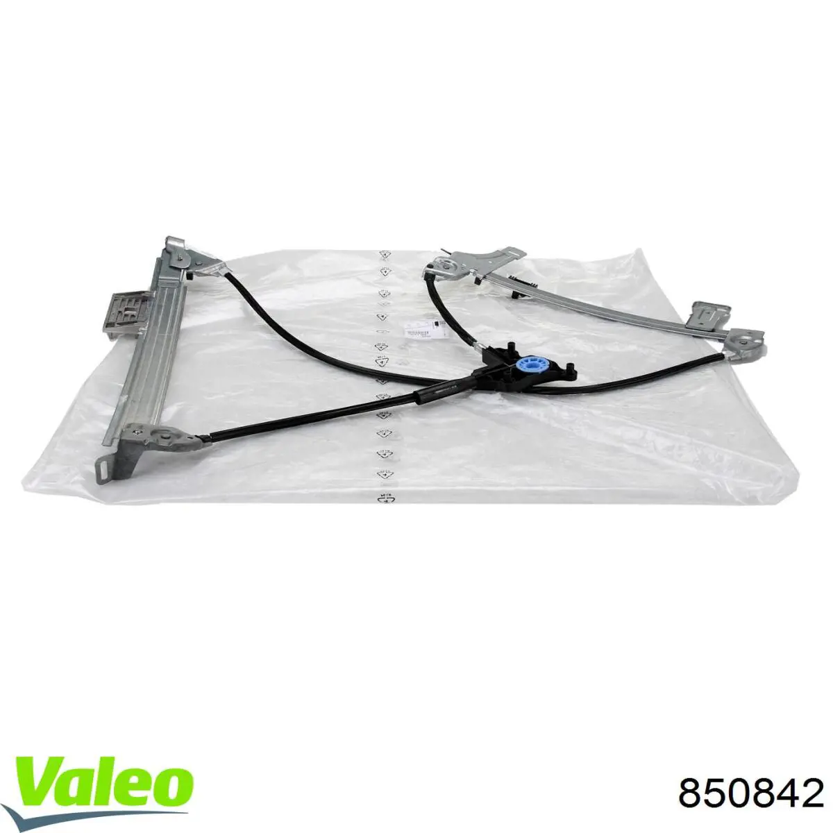 Do koszyka 850842 VALEO Mechanizm podnoszenia szyby drzwi przednich lewych