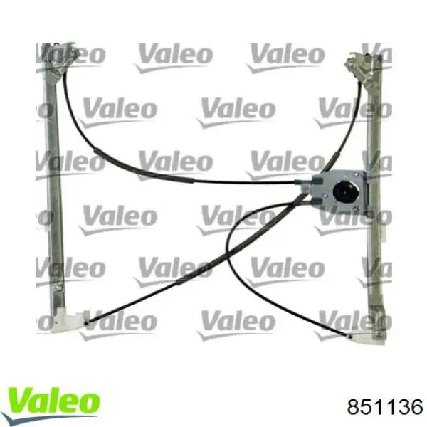 Mechanizm podnoszenia szyby drzwi przednich lewych Polcar 6052PSG1