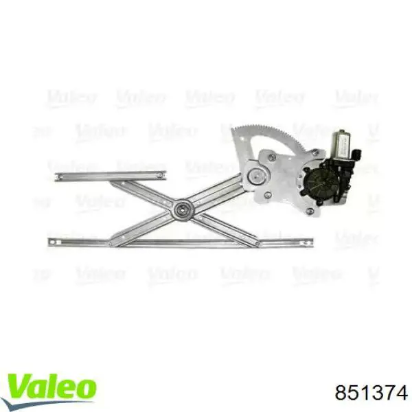 Do koszyka 851374 VALEO Mechanizm podnoszenia szyby drzwi przednich lewych