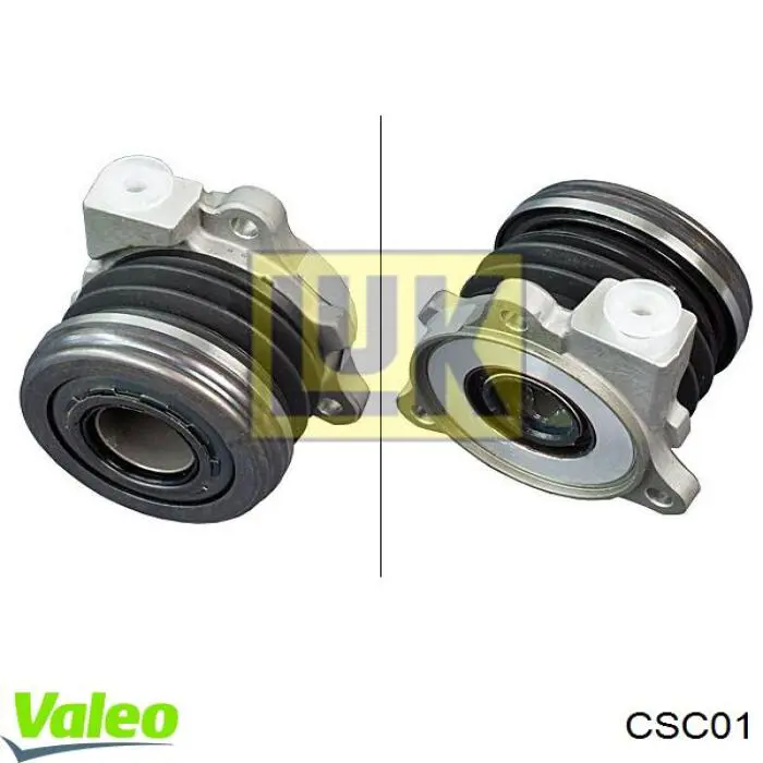Do koszyka CSC01 VALEO Cylinder roboczy sprzęgła (wysprzęglik) w komplecie z łożyskiem wyciskowym