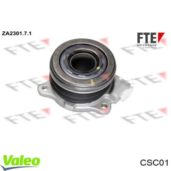 Do koszyka CSC01 VALEO Cylinder roboczy sprzęgła (wysprzęglik) w komplecie z łożyskiem wyciskowym