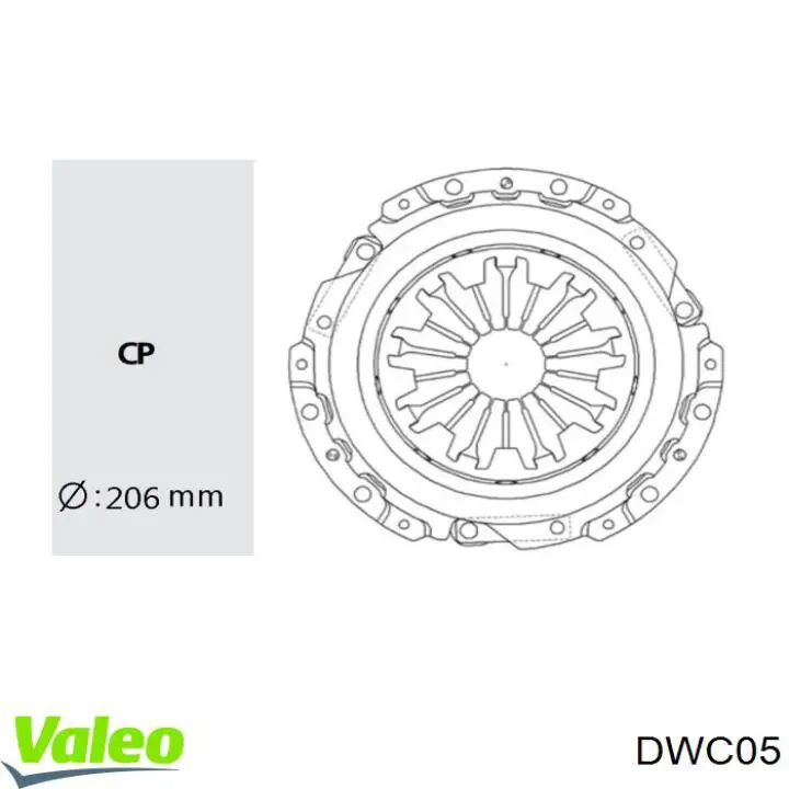 DWC05 VALEO Docisk sprzęgła
