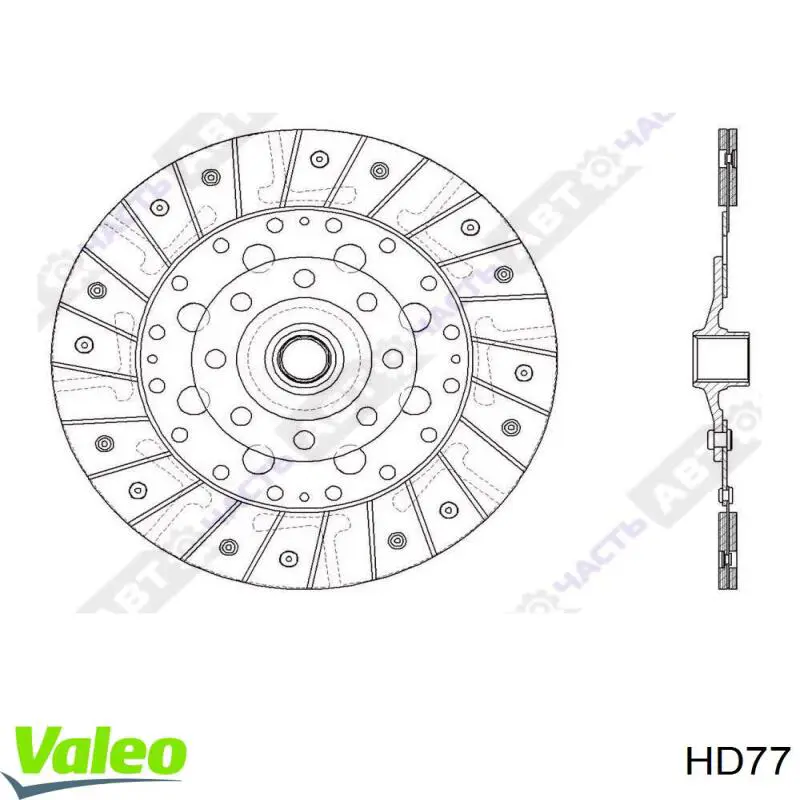 HD77 VALEO Tarcza sprzęgła