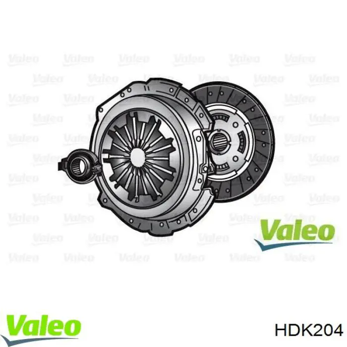 HDK204 VALEO Zestaw sprzęgła (3 części)