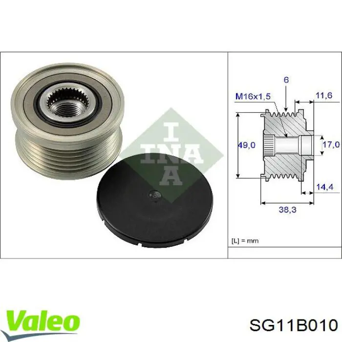 Alternator VALEO SG11B010 cena, od 177,25 USD