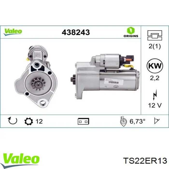 TS22ER13 VALEO Rozrusznik