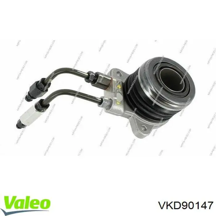 Cylinder roboczy sprzęgła (wysprzęglik) w komplecie z łożyskiem wyciskowym VKD90147 VALEO